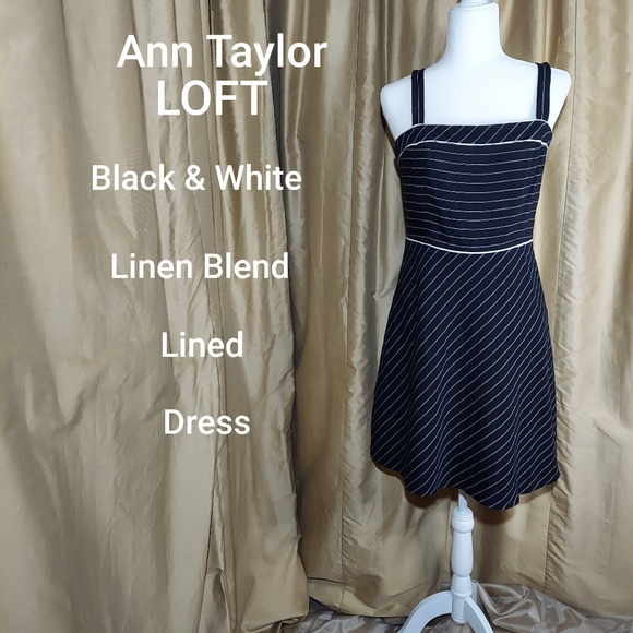 LOFT Dresses & Skirts - SOLD🚫🚫🚫Ann Taylor LOFT linen blend dress size 8